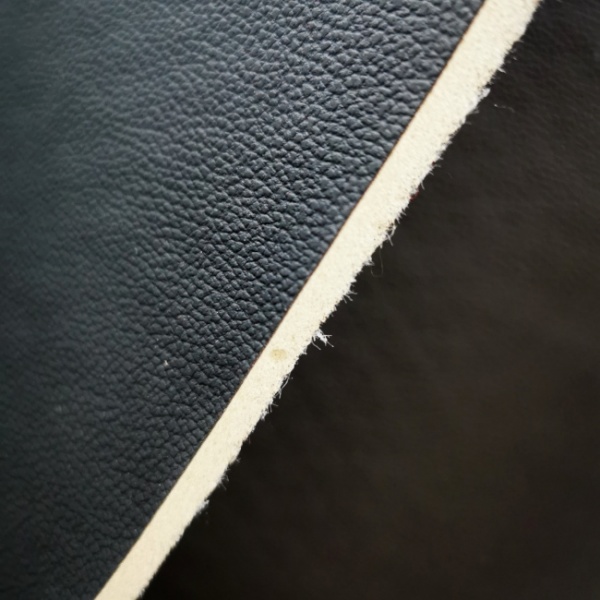 6mm FOAM backed Leatherette - Black GRAIN